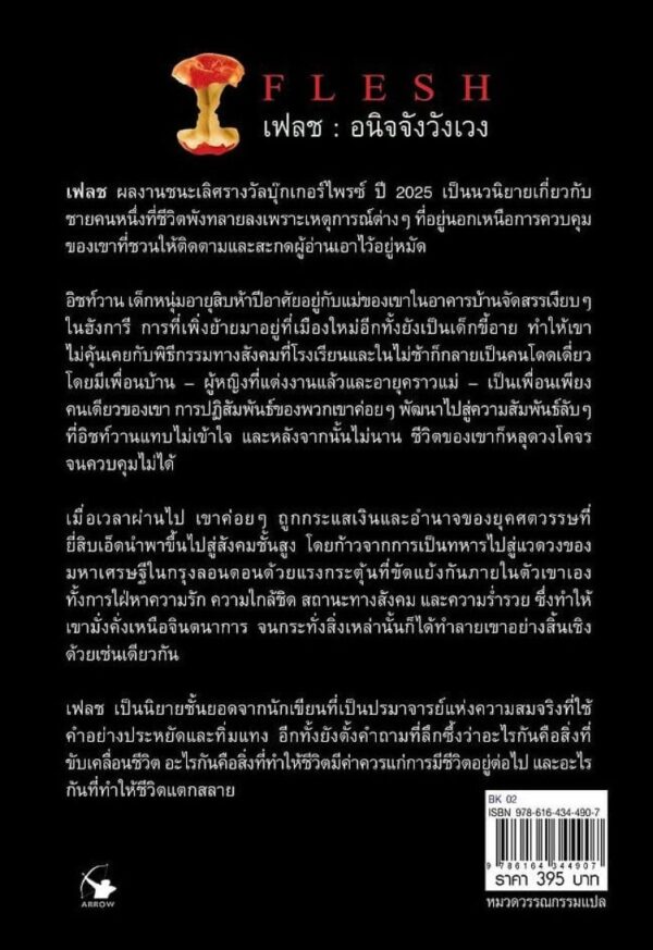 9786164344907_2.jpg เฟลช : อนิจจังวังเวง FLESH / David Szalay / ชาครีย์นรทิพย์ เสวิกุล / แอร์โรว์