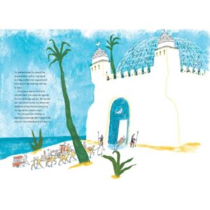 9780994109866-02.jpg (Eng Hardcover) Azizi and the Little Blue Bird / Laïla Koubaa / Mattias De Leeuw / Book Island