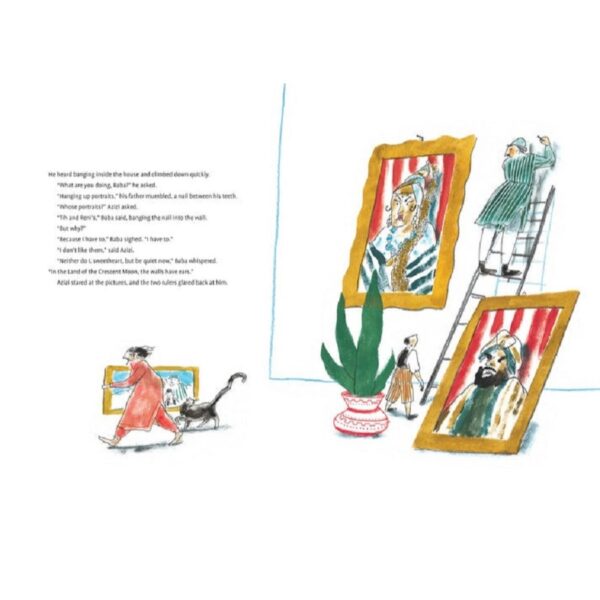 9780994109866-03.jpg (Eng Hardcover) Azizi and the Little Blue Bird / Laïla Koubaa / Mattias De Leeuw / Book Island