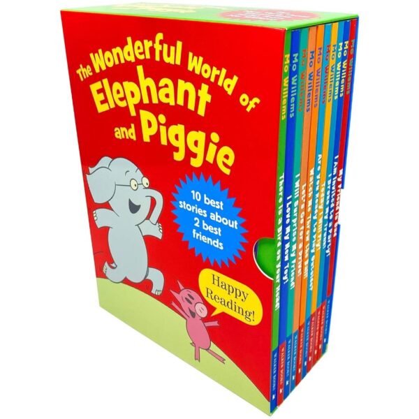 (Eng) (ใหม่มือ1 มีตำหนิเล็กน้อย) The Wonderful World of Elephant & Piggie Series 10 Books Collection Box Set / Mo Willems / Walker Books