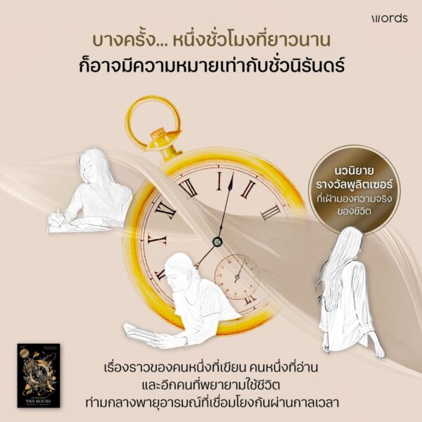 9786161886752-02.jpg ขณะหนึ่งชั่วนิรันดร์ THE HOURS / ไมเคิล คันนิงแฮม Michael Cunningham / ขีดขิน จินดาอนันต์ / Words