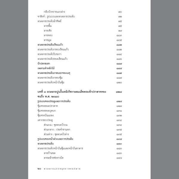 9786164650640-07.jpg ลวดลายแบบอยุธยาตอนปลาย / สันติ เล็กสุขุม / สารคดี เมืองโบราณ