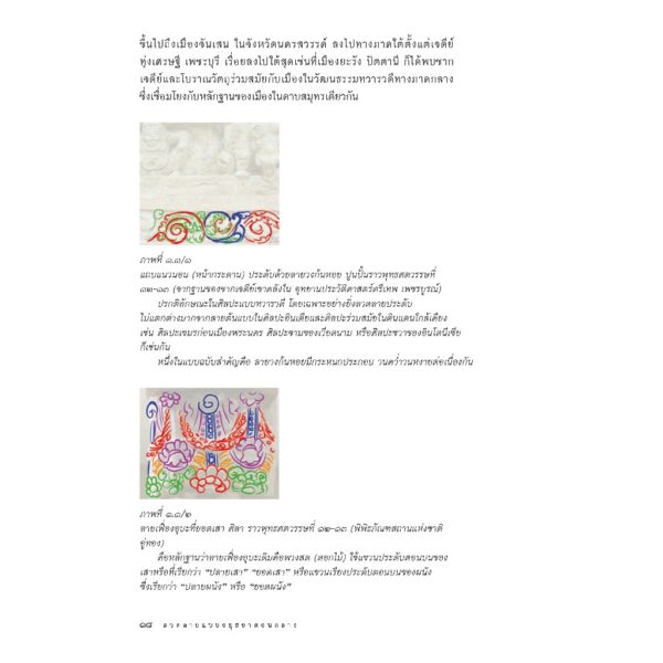 ลวดลายแบบอยุธยาตอนกลาง / ศ.ดร.สันติ เล็กสุขุม / เมืองโบราณ