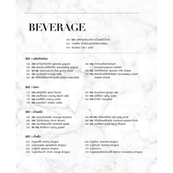 Cafe signature menu 101 คาเฟ่ซิกเนเจอร์เมนู 101 รวมเมนูกาแฟเครื่องดื่มและของหวานยอดฮิต / ชินซงฮี