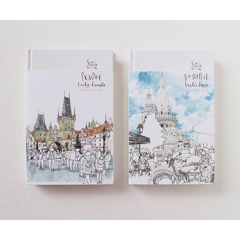 Sasi's Sketchbook Prague, Cesky Krumlov book 1 (day 1-14) 28 วันในยุโรปตะวันออก เล่ม 1 ศศิ วีระเศรษฐกุลFULLSTOP