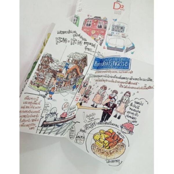 Sasi's Sketch Book 34 Days in Europe Diary 2 (D2) ศศิ วีระเศรษฐกุล