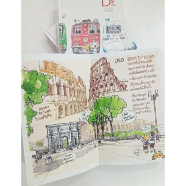 Sasi's Sketch Book 34 Days in Europe Diary 2 (D2) ศศิ วีระเศรษฐกุล
