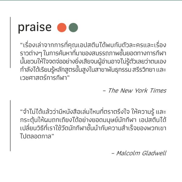 9786168266007-04.jpg ยอดมนุษย์นักกีฬา : มหัศจรรย์พันธุกรรมหรือสัจธรรมการซ้อม / The Sports Gene / David Epstein / ธัญญารัตน์ ดอกสน แปล / Salt Publishing