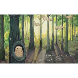 นกฮูกที่ไม่เคยบิน Pop-up Book / ฮิโรกะ ลิมวิภูวัฒน์ (คุณวี) นักวาด / ครูแจน เรื่อง / Barefoot Banana