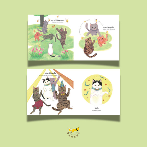 (ปกแข็ง) แมวที่ไม่เคยยิ้ม The Cat who has never ever smiled / ครูแจนแจน / ฮิโรกะ ลิมวิภูวัฒน์ / Barefoot Banana
