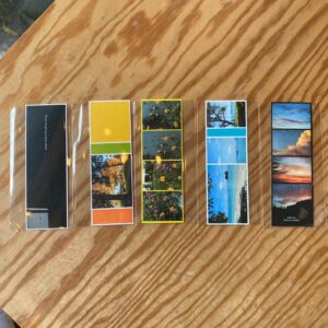 Bookmark Prim Issaree ที่คั่นหนังสือ (ชุด 5 ชิ้น) ขนาด 2x6 นิ้ว Autumn Flower Dream Sea Sky