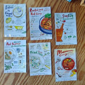 PCThaiRecipe-01.jpg Postcard Set 12 ลาย โปสการ์ด อาหารไทย THAI RECIPE / T-ra Missu