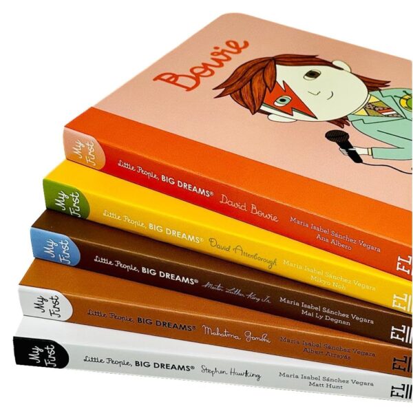 SET5BooksPeople-04.jpg (Eng) (ใหม่มือ1 มีตำหนิเล็กน้อย) Little People, Big Dreams Series 3 5 Books Collection Set (David Bowie, David Attenborough, Martin Luther King Jr, Mahatma Gandhi, Stephen Hawking) / Maria Isabel Sanchez Vegara / Frances Lincoln Children's Books Ltd
