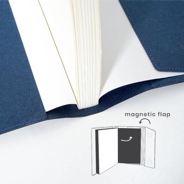 Book Cover : Navy / Folio /  ปกหนังสือกันน้ำ  ผลิตจากกระดาษทำความสะอาดได้