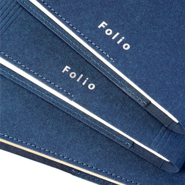 Book Cover : Navy / Folio /  ปกหนังสือกันน้ำ  ผลิตจากกระดาษทำความสะอาดได้