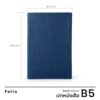 Book Cover : Navy / Folio /  ปกหนังสือกันน้ำ  ผลิตจากกระดาษทำความสะอาดได้