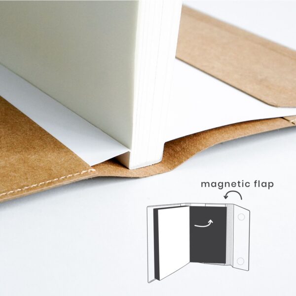 Book Cover : Tan / Folio /  ปกหนังสือกันน้ำ  ผลิตจากกระดาษทำความสะอาดได้