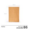 Book Cover : Tan / Folio /  ปกหนังสือกันน้ำ  ผลิตจากกระดาษทำความสะอาดได้
