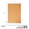 Book Cover : Tan / Folio /  ปกหนังสือกันน้ำ  ผลิตจากกระดาษทำความสะอาดได้