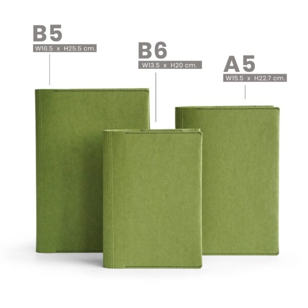VAR-23781117619-06.jpg Book Cover : Leaf Green / Folio / ปกหนังสือกันน้ำ ผลิตจากกระดาษทำความสะอาดได้