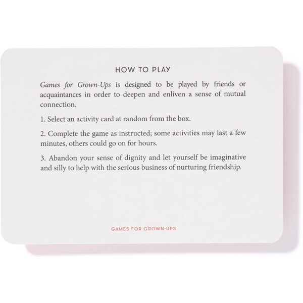 (ENG) Games For Grown-Ups / The School of Life / Cards