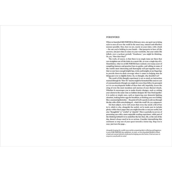 (Eng) The MR PORTER Guide to a Better Day / By (author)  MR PORTER