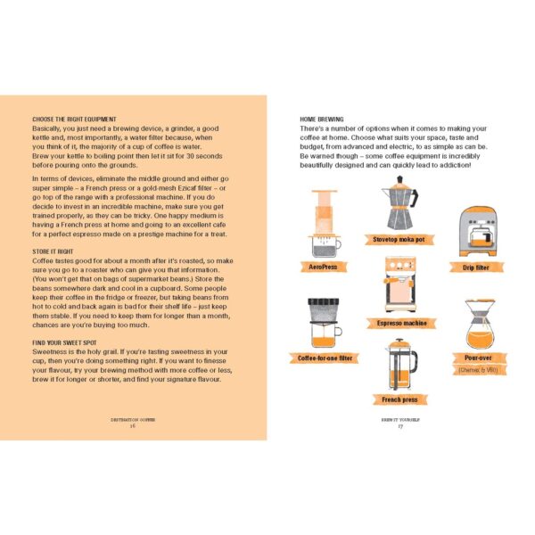 9781741176902-06.jpg (Eng) Destination Coffee: A Little Book for Coffee Lovers All Over the World (Destination series) Hardcover / Jane Ormond