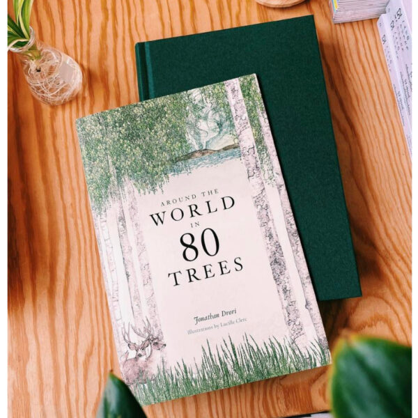 9781786271617-01.jpg Around the world in 80 trees (ENG-hardcover) / Jonathan Drori เขียน Lucille Clerc วาด / Laurence king