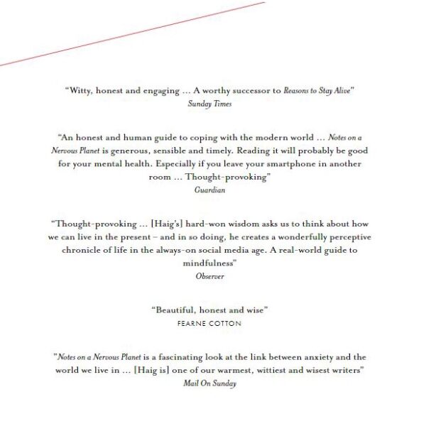 (Eng) Notes on a Nervous Planet  (Paperback ) / MATT HAIG