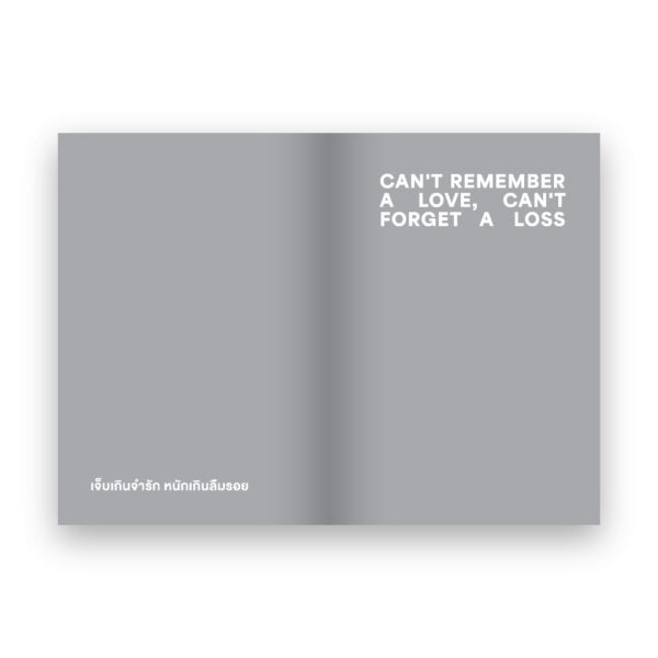 9786162986666-02.jpg CAN'T REMEMBER A LOVE CAN'T FORGET A LOSS เจ็บเกินจำรักหนักเกินลืมรอย / จิดานันท์ เหลืองเพียรสมุท