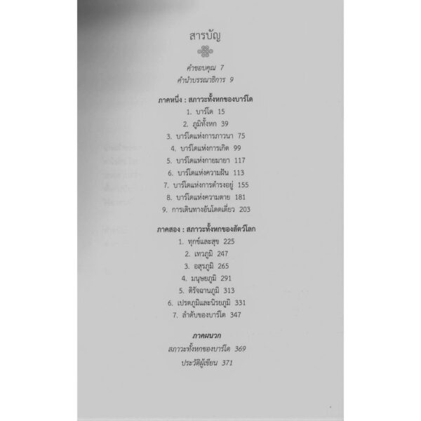 9786164810266-03.jpg ขึ้นอยู่เหนือความบ้าคลั่ง ประสบการณ์แห่งบาร์โดทั้งหก / เชอเกียม ตรุงปะ เขียน / พจนา จันทรสันติ แปล / สวนเงินมีมา